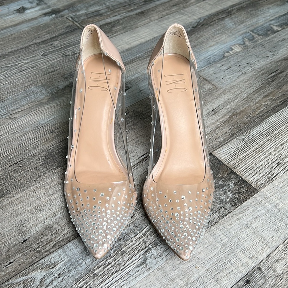 Nude high heels